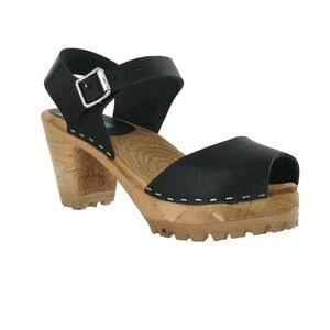 MIA Black and Tan Women's Sandals